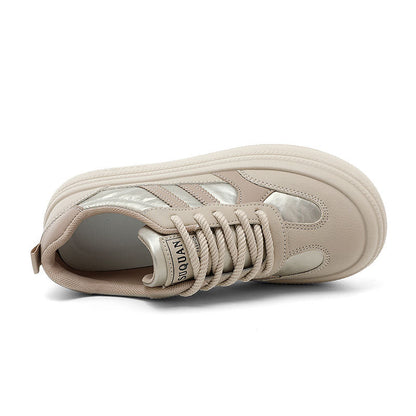 Damen Sneaker Plateau Modisch Atmungsaktiv