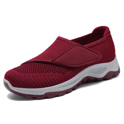 Damen Sneaker Sportlich Leicht Mesh Sneakers Schwarz