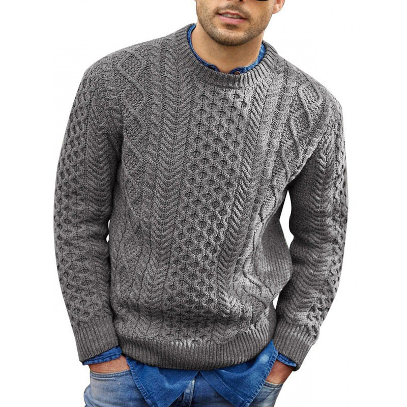 Herren Strickpullover Rundhals Frühling Bequem