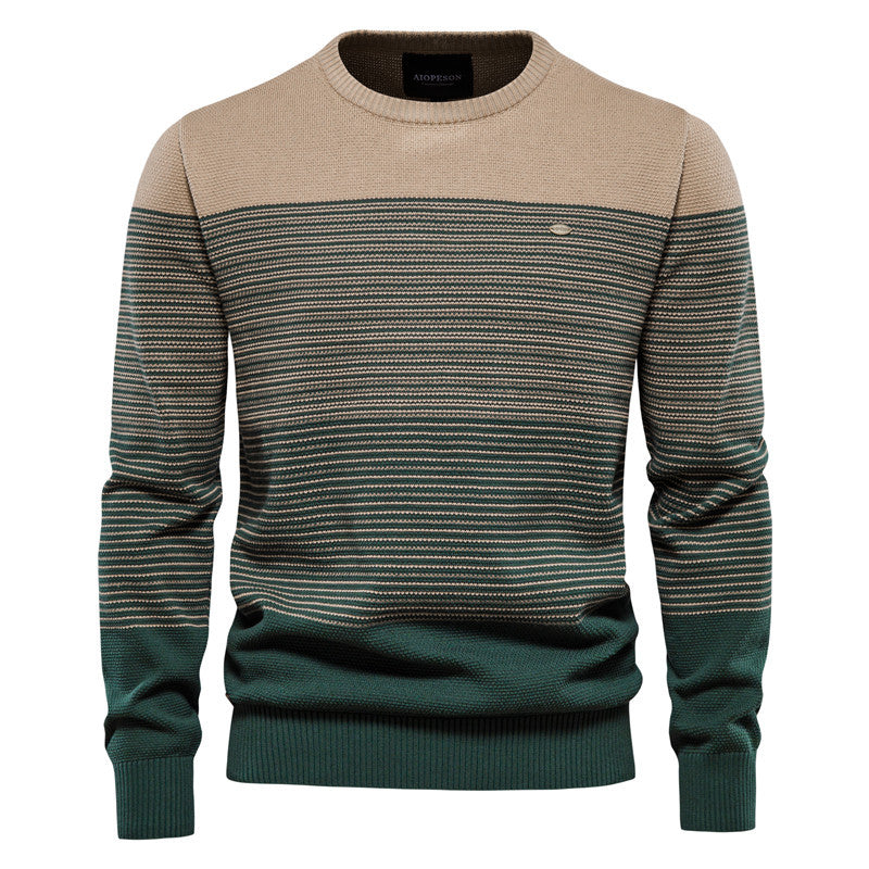 Herren Strickpullover Modern Elegent Farbblock