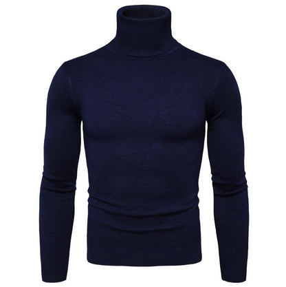 Herren Rollkragenpullover Merinowolle Elegant Warm