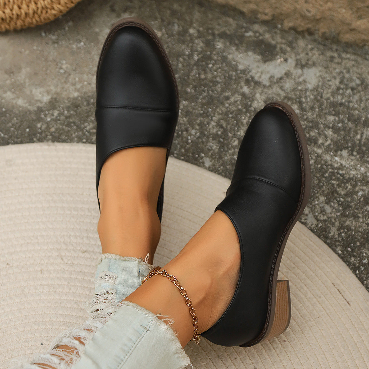 Damen Ballerinas Komfortabel Vintage-Stil Schuhe