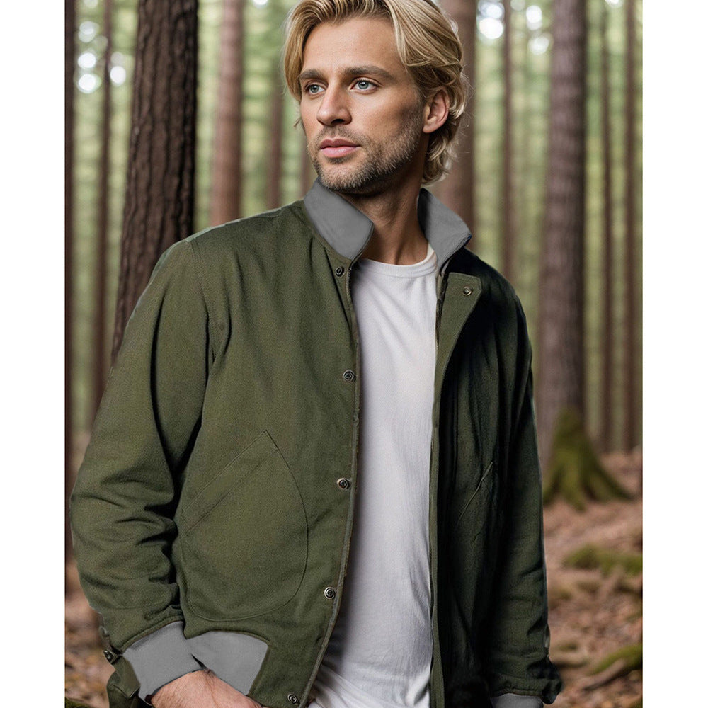 Herren Steppjacke Leicht Mit Seitentaschen Modern