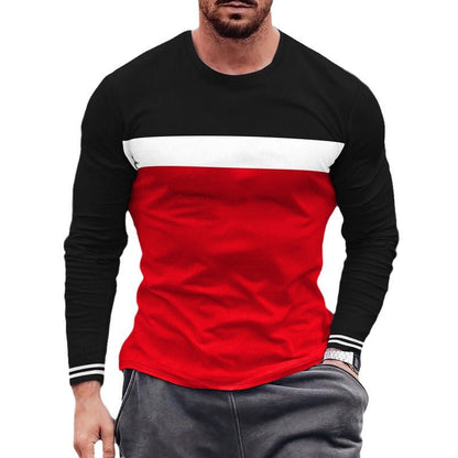 Herren Langarmshirt Bequem Sportlich Modern