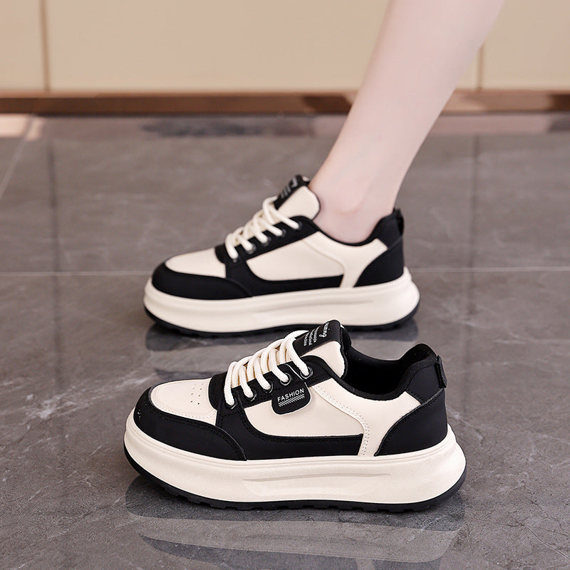 Damen Sneaker Dicke Sohle Ergonomisch Bequem Sportlich