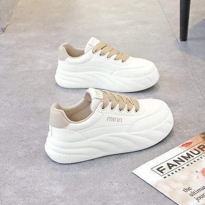 Damen Sneaker atmungsaktiv mit dicker Sohle Sportlich