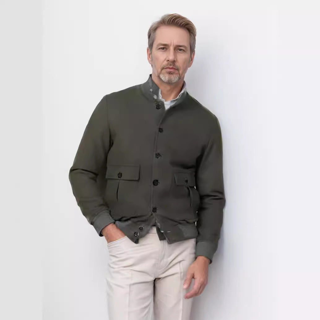 Herren Wolljacke Warm Modern mit Innenfutter