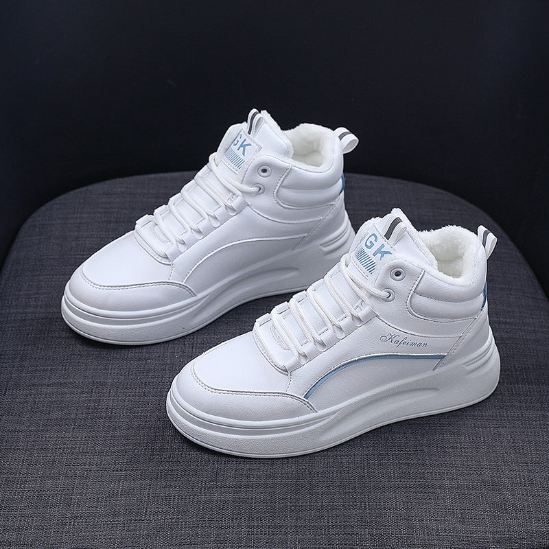 Damen Sneaker High-Top Warm Gefüttert Winter