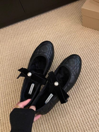 Damen Ballerinas Elegante Schuhe Klassisch Mit Zierborte