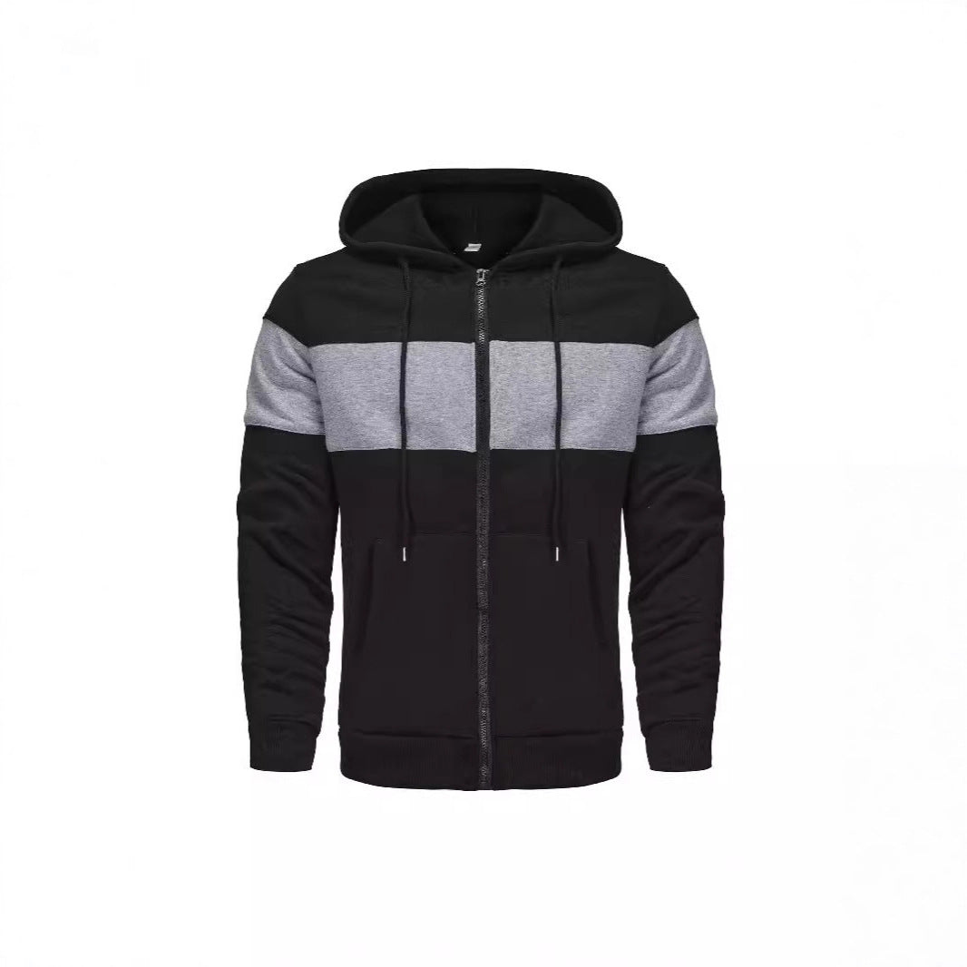 Herren Sportjacke Kapuzenjacke Atmungsaktiv Reißverschluss - BerlinGlamour
