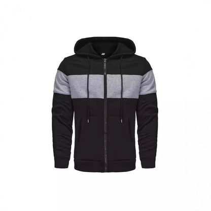 Herren Sportjacke Kapuzenjacke Atmungsaktiv Reißverschluss - BerlinGlamour