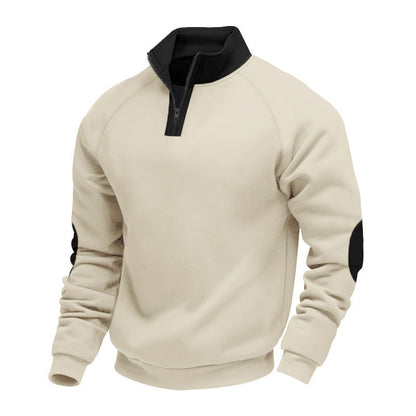 Herren Sportpullover Stehkragen Hochwertig Modern