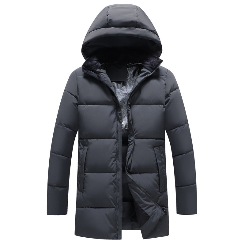 Warme Wintersteppjacke mit Kapuze Outdoor