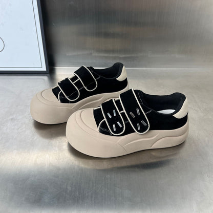 Damen Sneaker Chunky bequem mit Klettverschluss