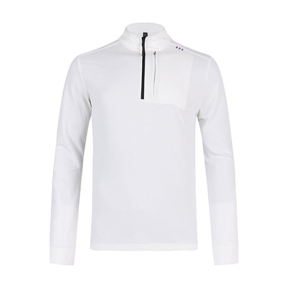 Herren Langarmshirt Funktionsshirt mit Reißverschluss Sportlich