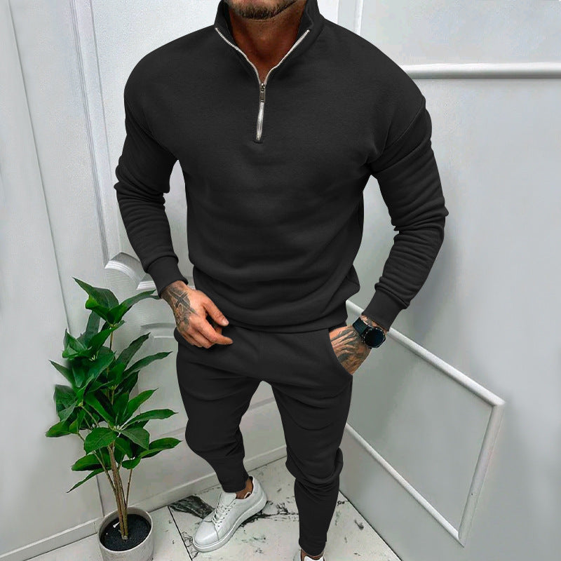 Herren Sportanzug Kapuzenjacke Mit Reißverschluss