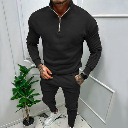 Herren Sportanzug Kapuzenjacke Mit Reißverschluss