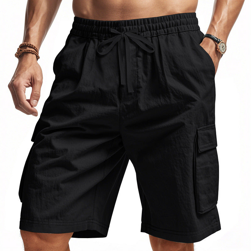 Herren Cargo Shorts elastisch mit Seitentaschen Bequem