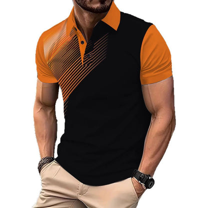 Herren Poloshirt Modern Grafikdesign Bequem