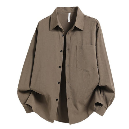 Herren Overshirt Lässig Modern mit Brusttasche