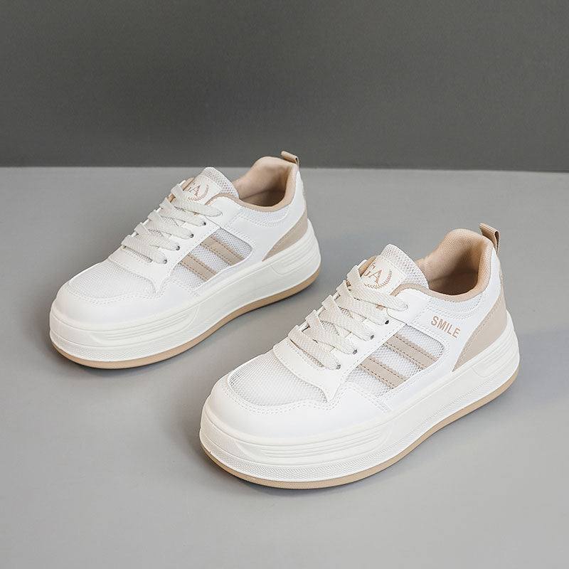 Damen Plateausneaker Atmungsaktiv Mesh Trendy