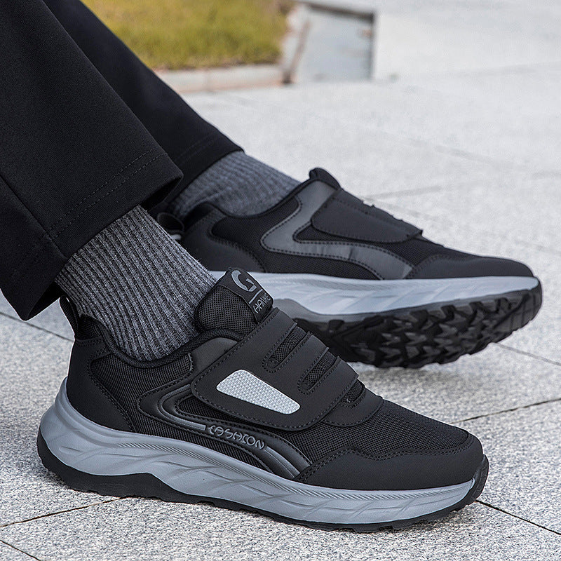 Damen Sneaker Sportlich Laufschuhe mit Klettverschluss