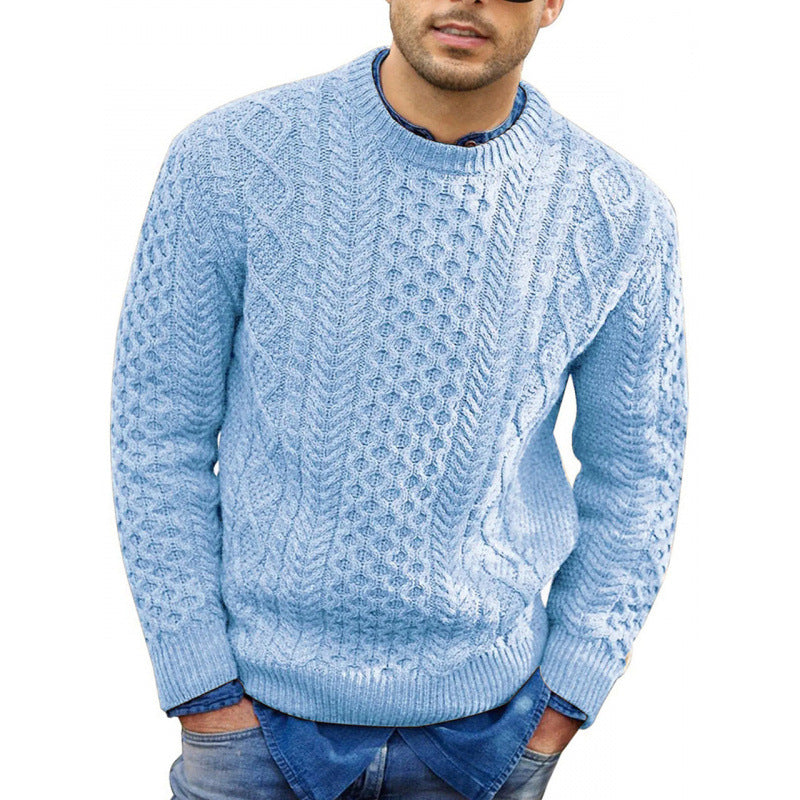 Herren Strickpullover Rundhals Frühling Bequem - BerlinGlamour