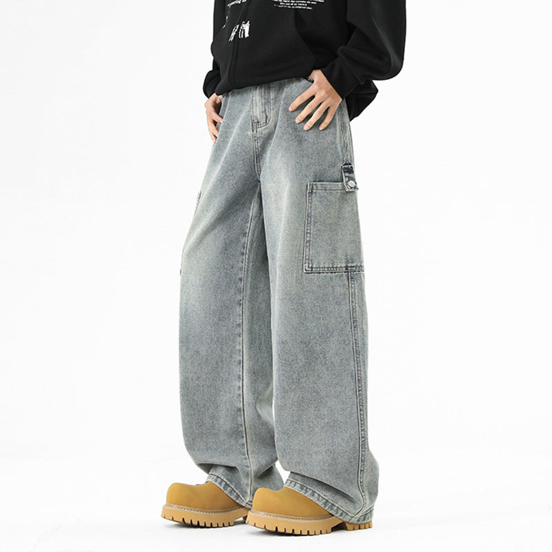Herren Cargo Jeans Weit Bequem Modern - BerlinGlamour