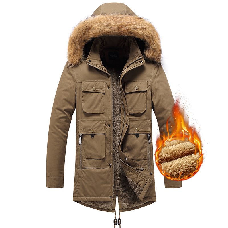Herren Winterjacke Isoliert Warm Wasserfest