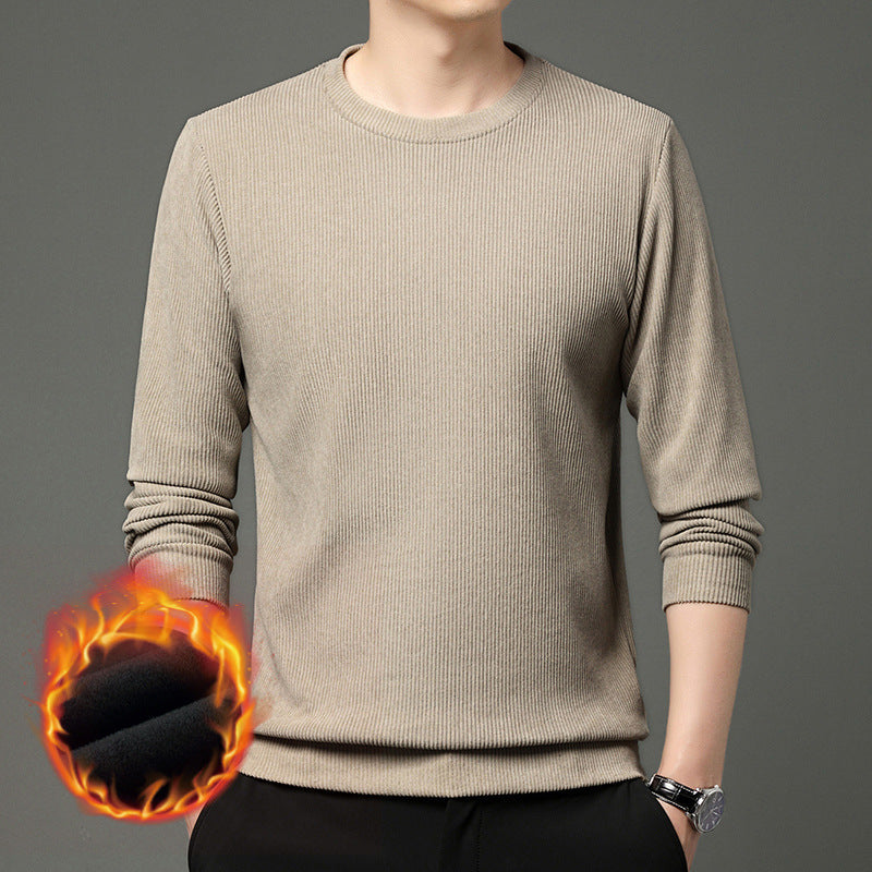 Herren Pullover Wärmer Rundhals Aus Merino-Wolle