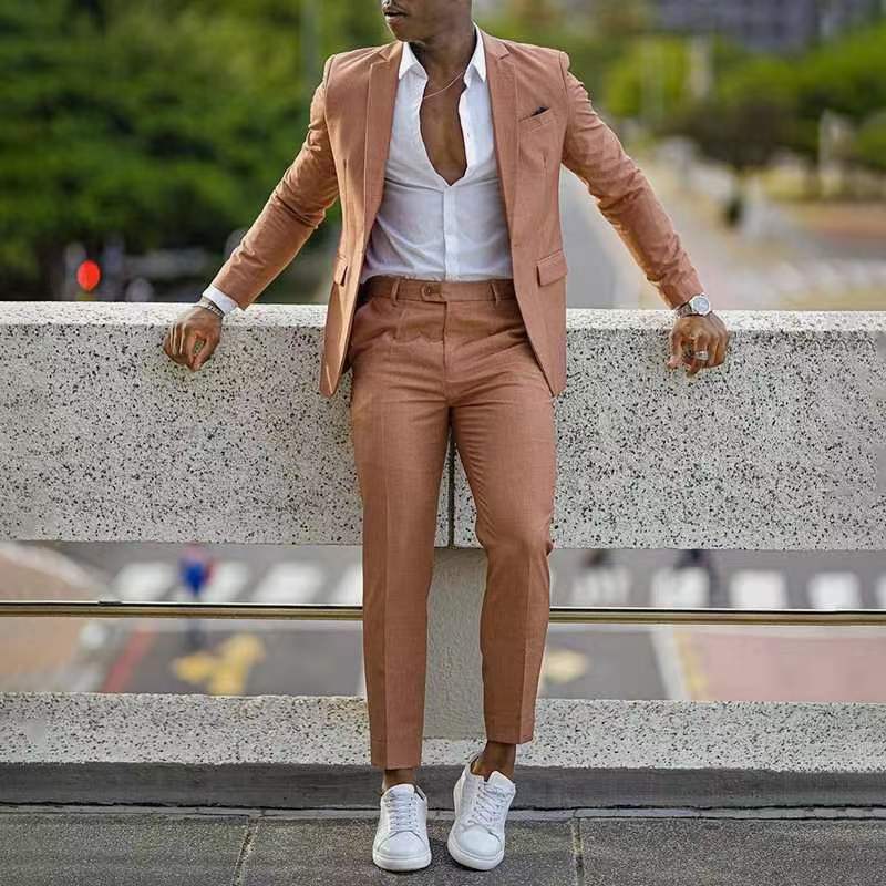 Herren Anzug Slim Fit Modern Nachhaltig