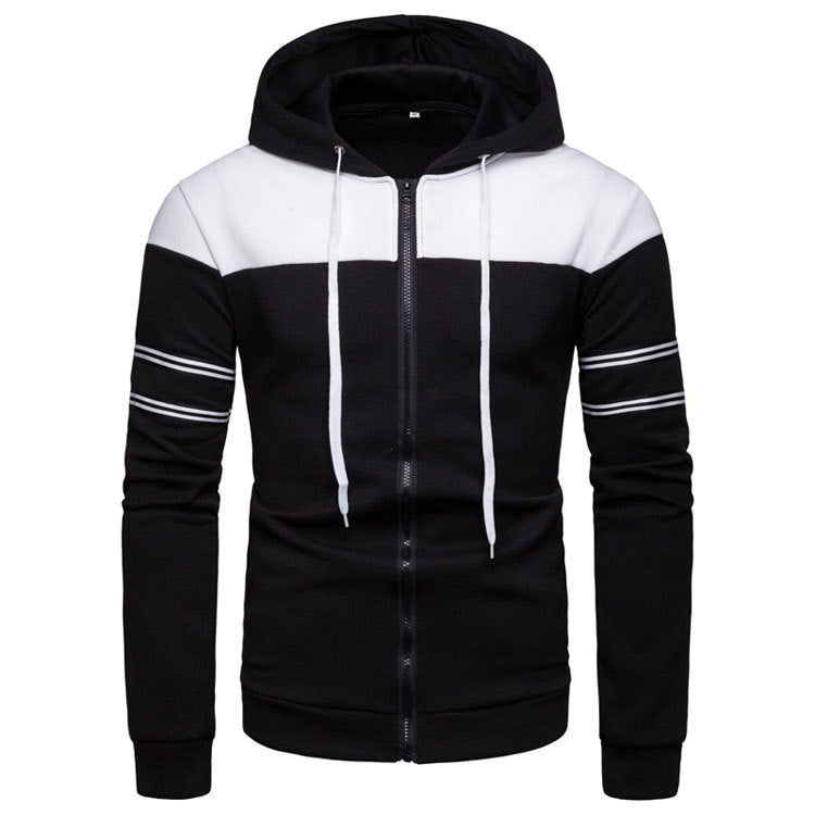 Herren Kapuzenpullover Sportlich Kontrastfarben Modern