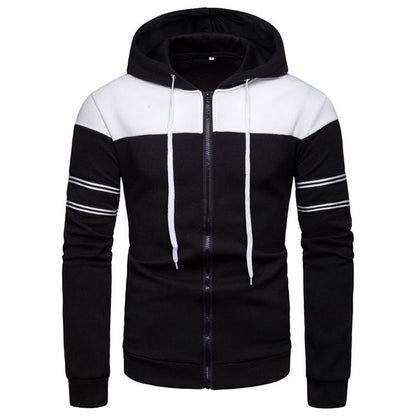 Herren Kapuzenpullover Sportlich Kontrastfarben Modern