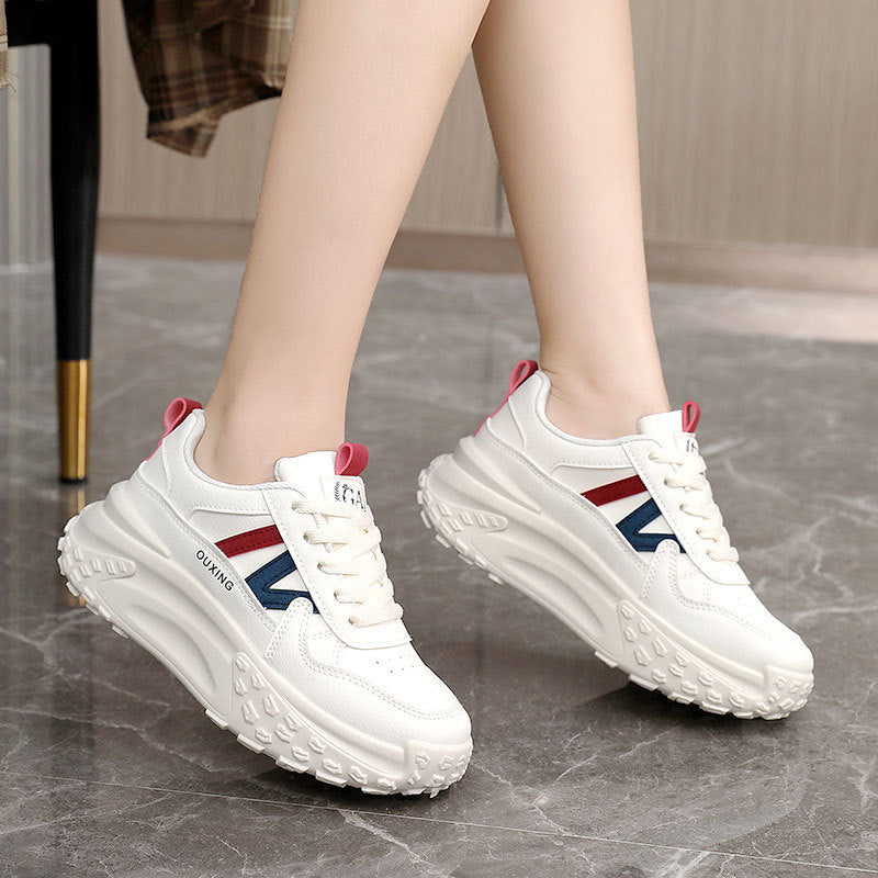 Damen Sneaker Chunky Sportlich Bequem Strapazierfähig