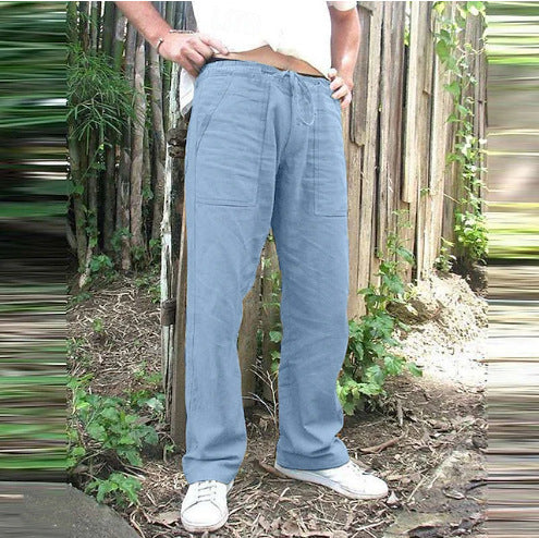 Herren Freizeithose Bequem mit Kordelzug und großen Taschen