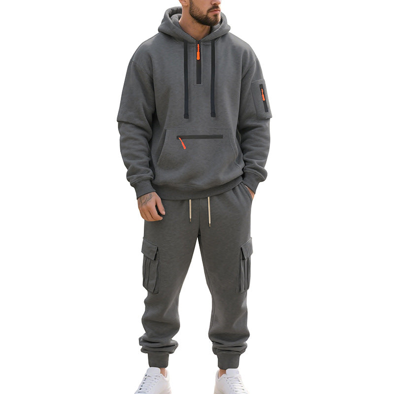 Herren Freizeitanzug Hoodie Jogginghose Sportlich