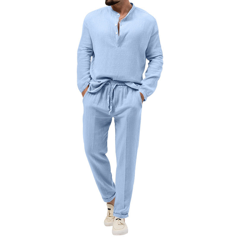 Herren Jogginganzug Waffelmuster Doppelpack Bequem