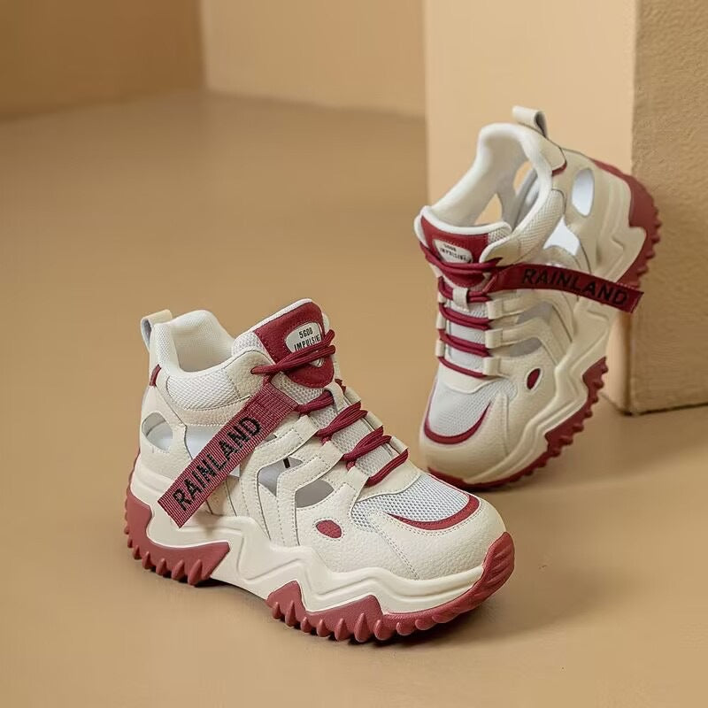 Damen Sneaker Sportlich Chunky Sneakers Modisch