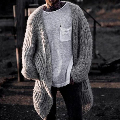 Herren Strickcardigan Groß Größe Tiefes V modernes Design