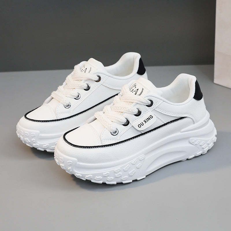 Damen Sneaker Hochwertig Sportlich mit dicker Sohle Trendy