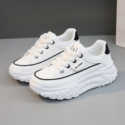Damen Sneaker Hochwertig Sportlich mit dicker Sohle Trendy