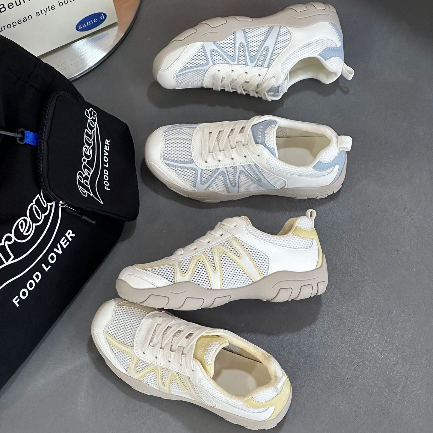 Damen Laufschuhe Atmungsaktiv Gel-Dämpfung Sport Sneaker