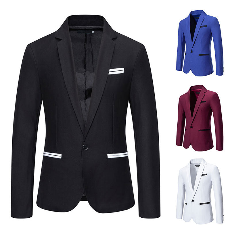 Herren Blazer Elegant Modern Slim Fit Schwarzer Anzug - BerlinGlamour