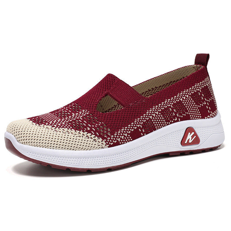 Damen Sneaker Leicht Atmungsaktiv Slip-On bequem