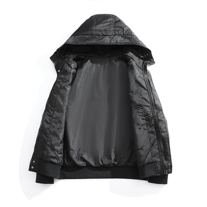 Herren Sportjacke Übergangsjacke Kapuze Fleece Verstellbar