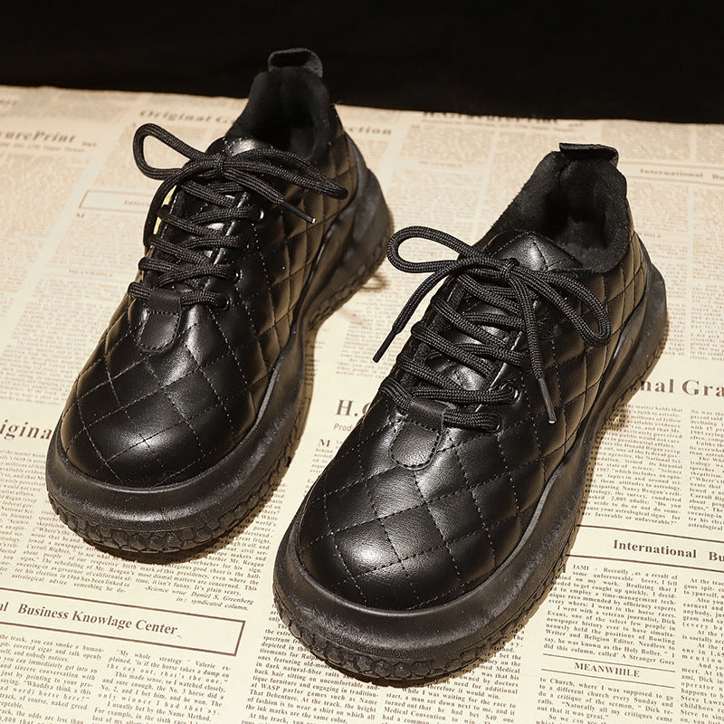 Damen Sneaker Bequem Gesteppt Komfort Sohle