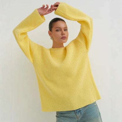 Damen Strickpullover Oversized Modern Großzügig - BerlinGlamour