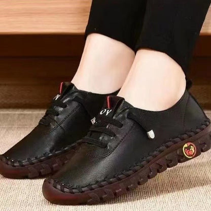 Damen Freizeitschuhe Bequem Elastisch Schnürsenkel - BerlinGlamour