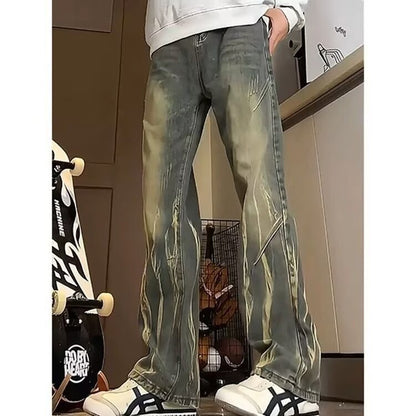 Herren Jeans Used Look Baggy Relaxed Fit