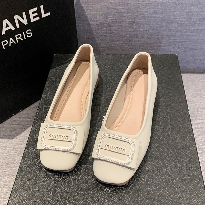 Damen Ballerinas Bequem Riemchen Schuhe Elegante Mode